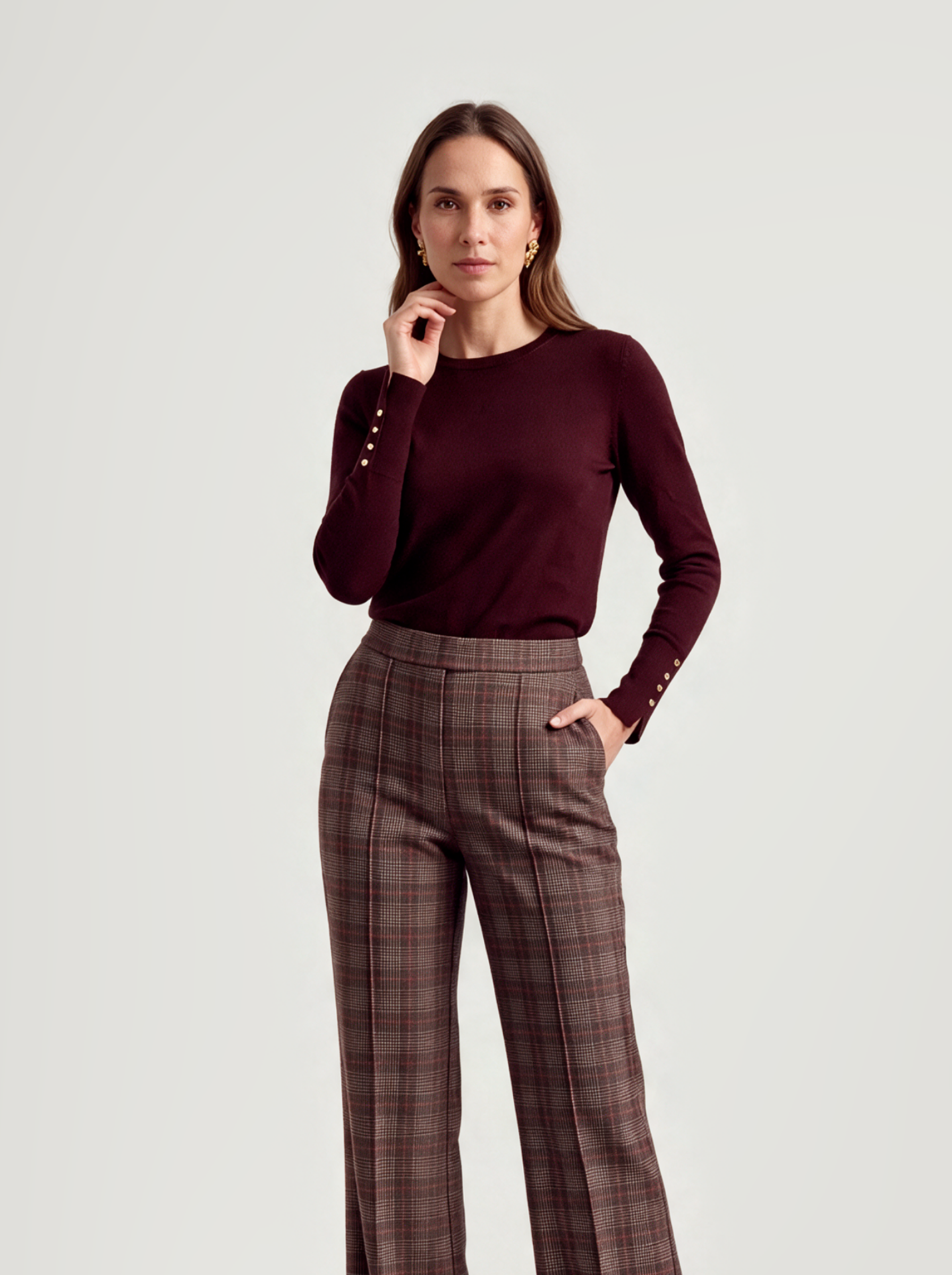 Belle Top | Burgundy