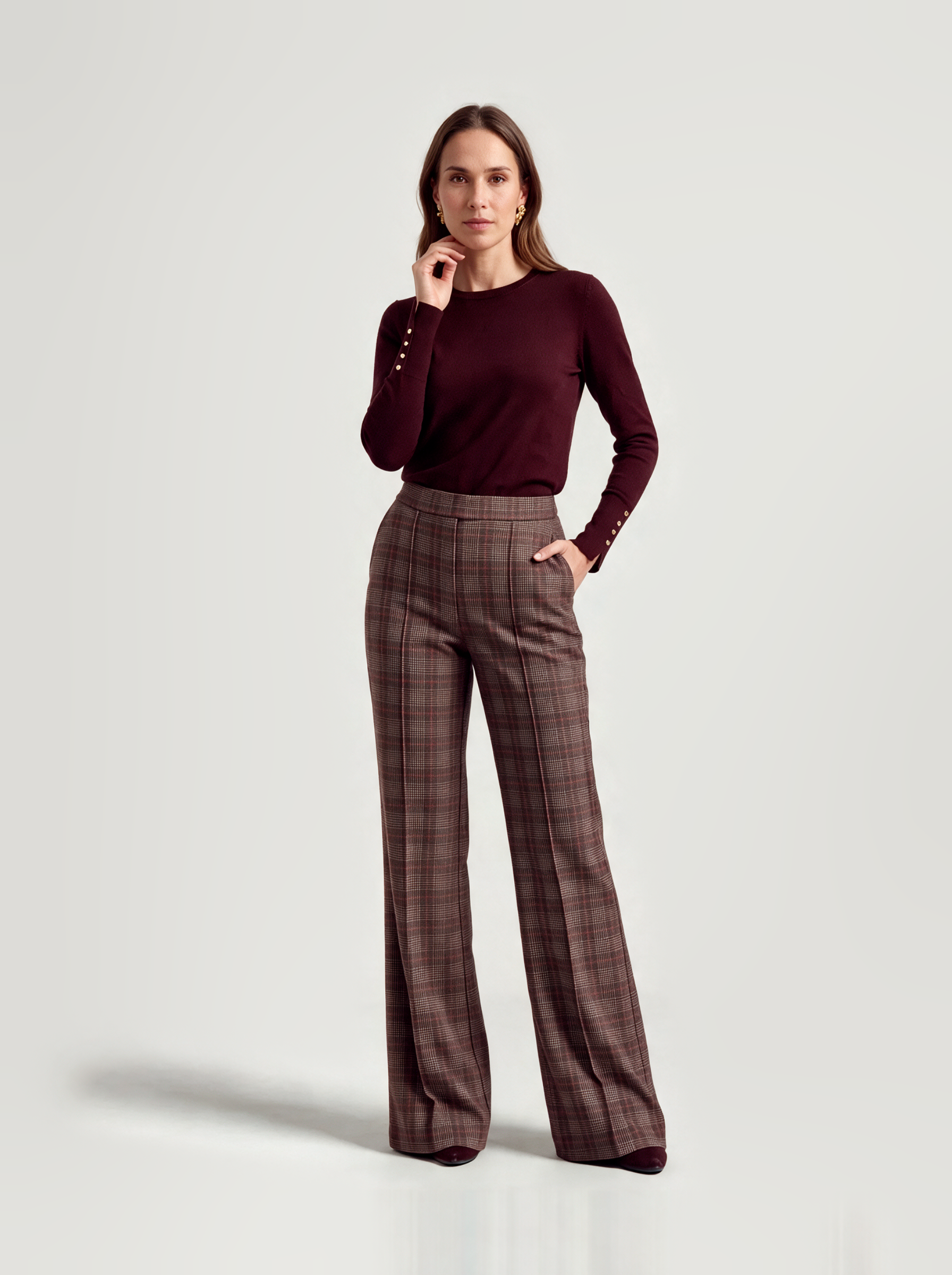 Belle Top | Burgundy