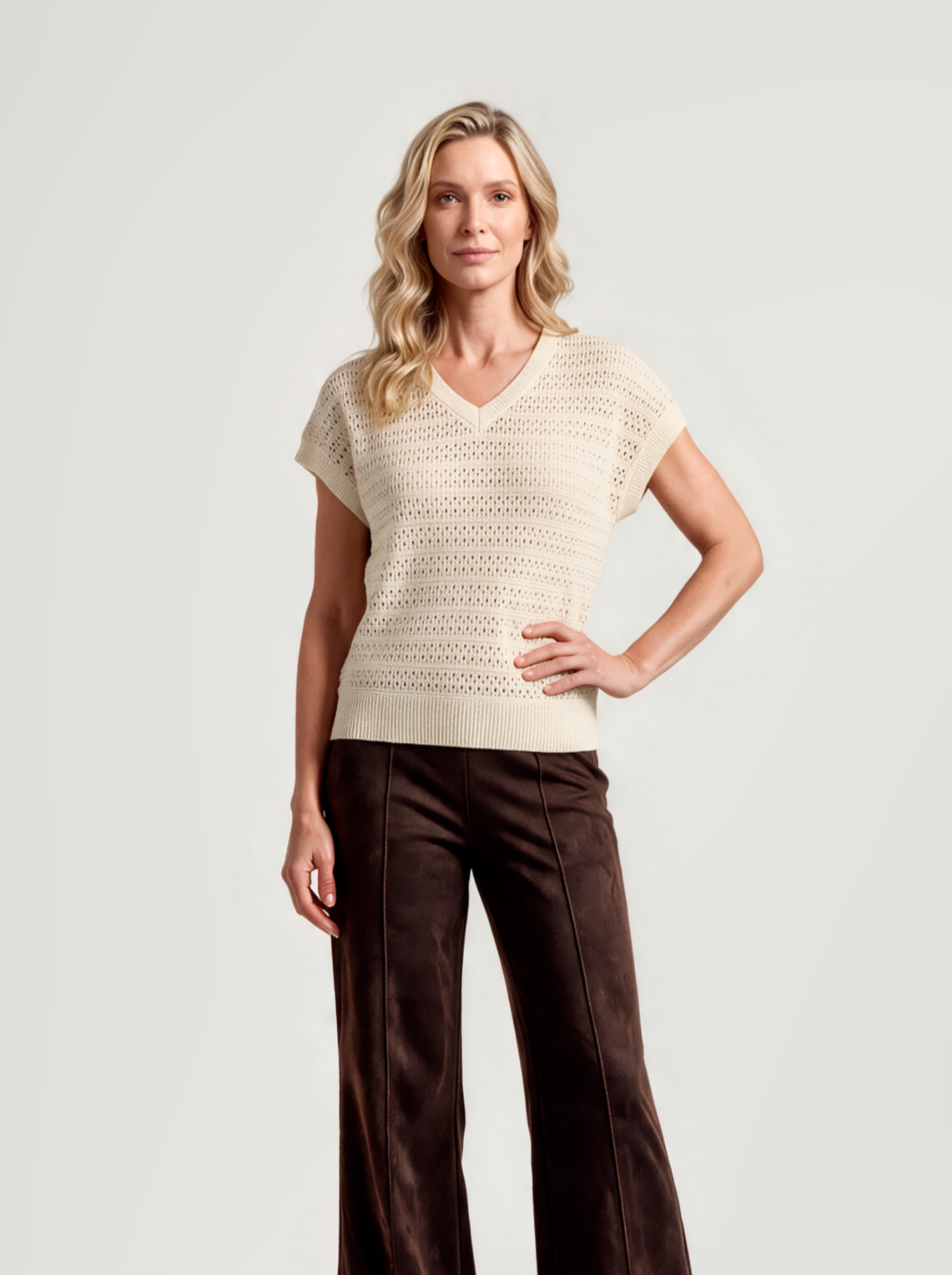 Beryl Top | Ivory