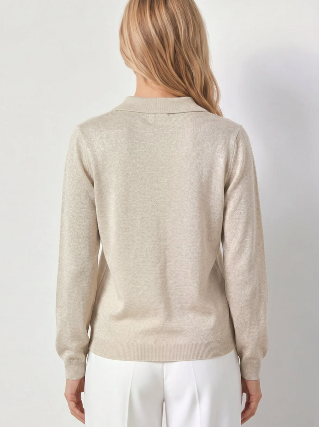BR&DY Chloe Top in goud – top van dichtbij