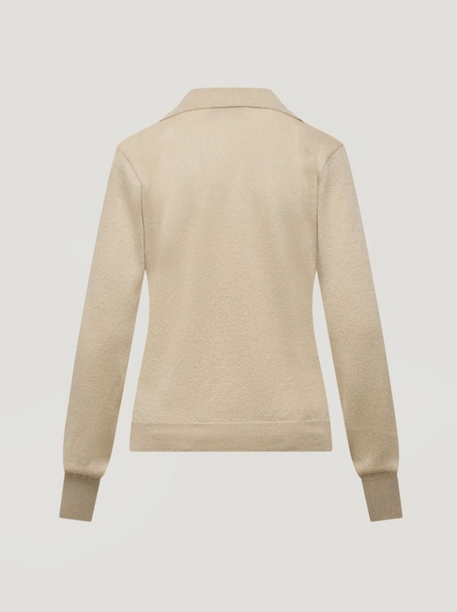 BR&DY Chloe Top in goud – top van de achterkant