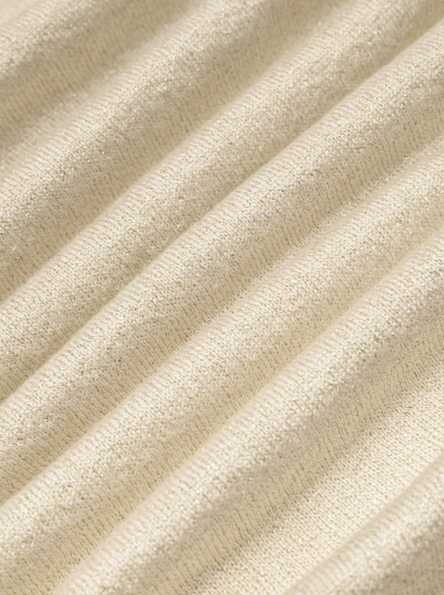 BR&DY Chloe Top in goud – detail van de stof