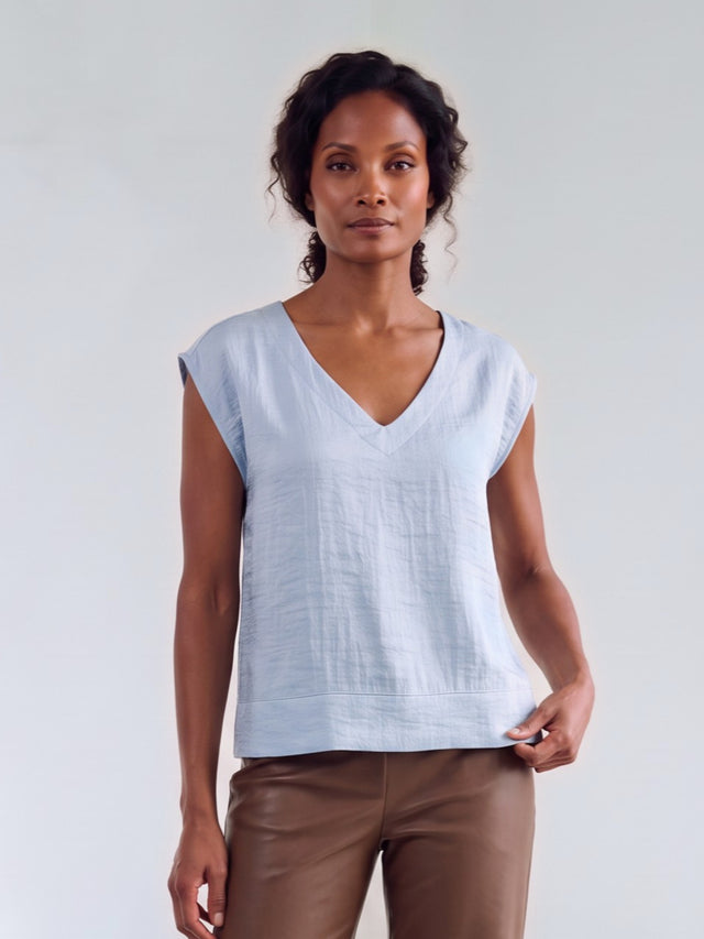 Fauve Top | Light Blue