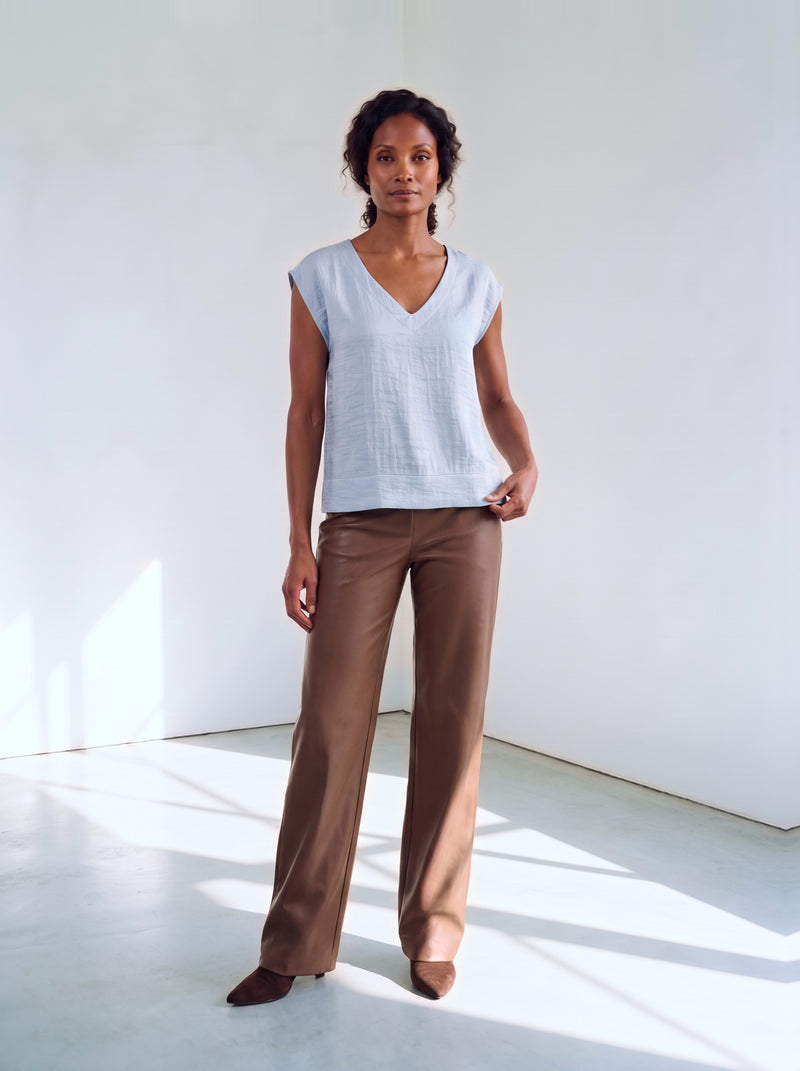 Fauve Top | Light Blue