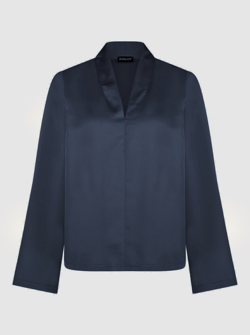 Flora Blouse | Navy