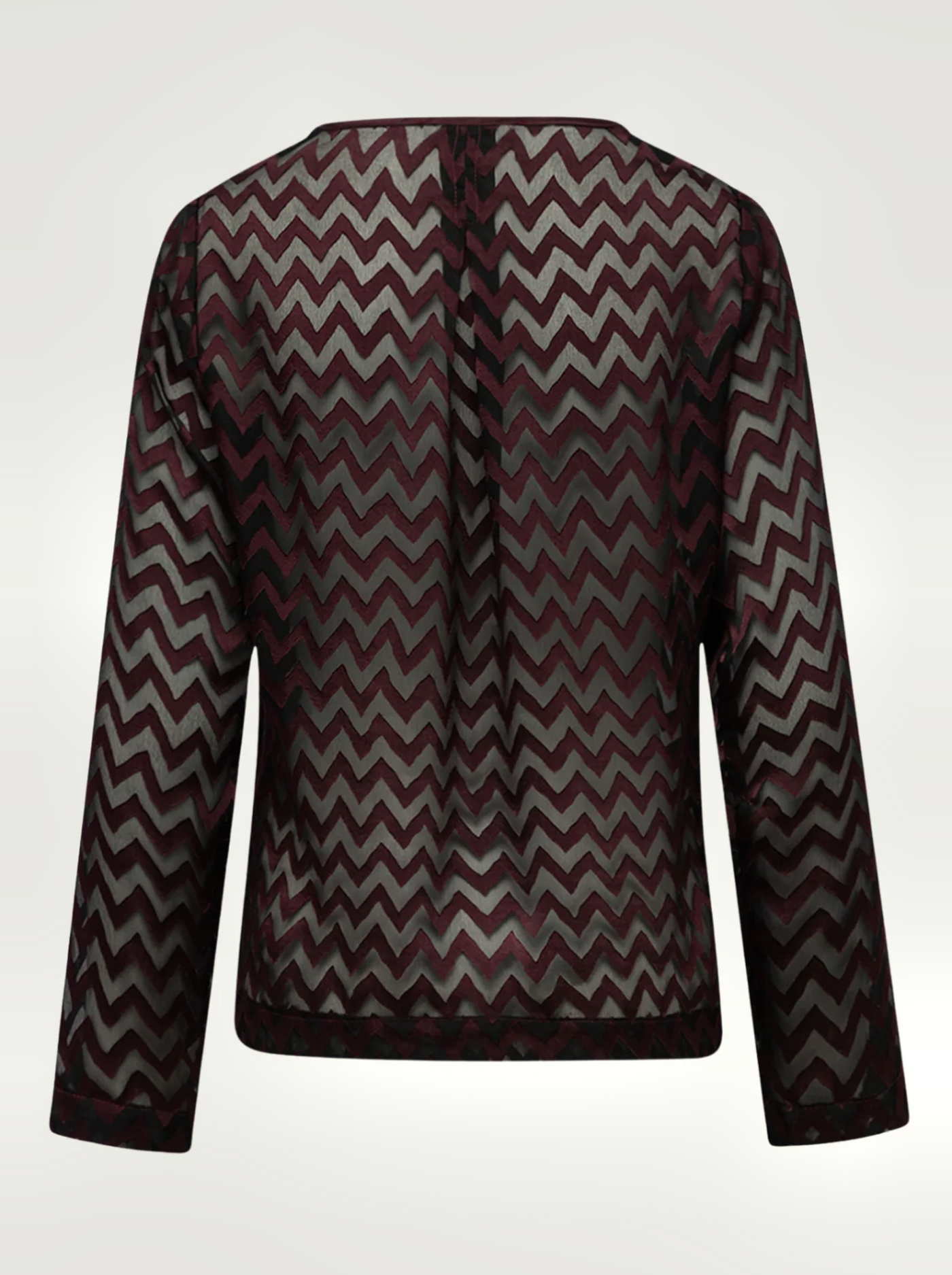 BR&DY Ivy Top in bordeauxrood – detail van het kant