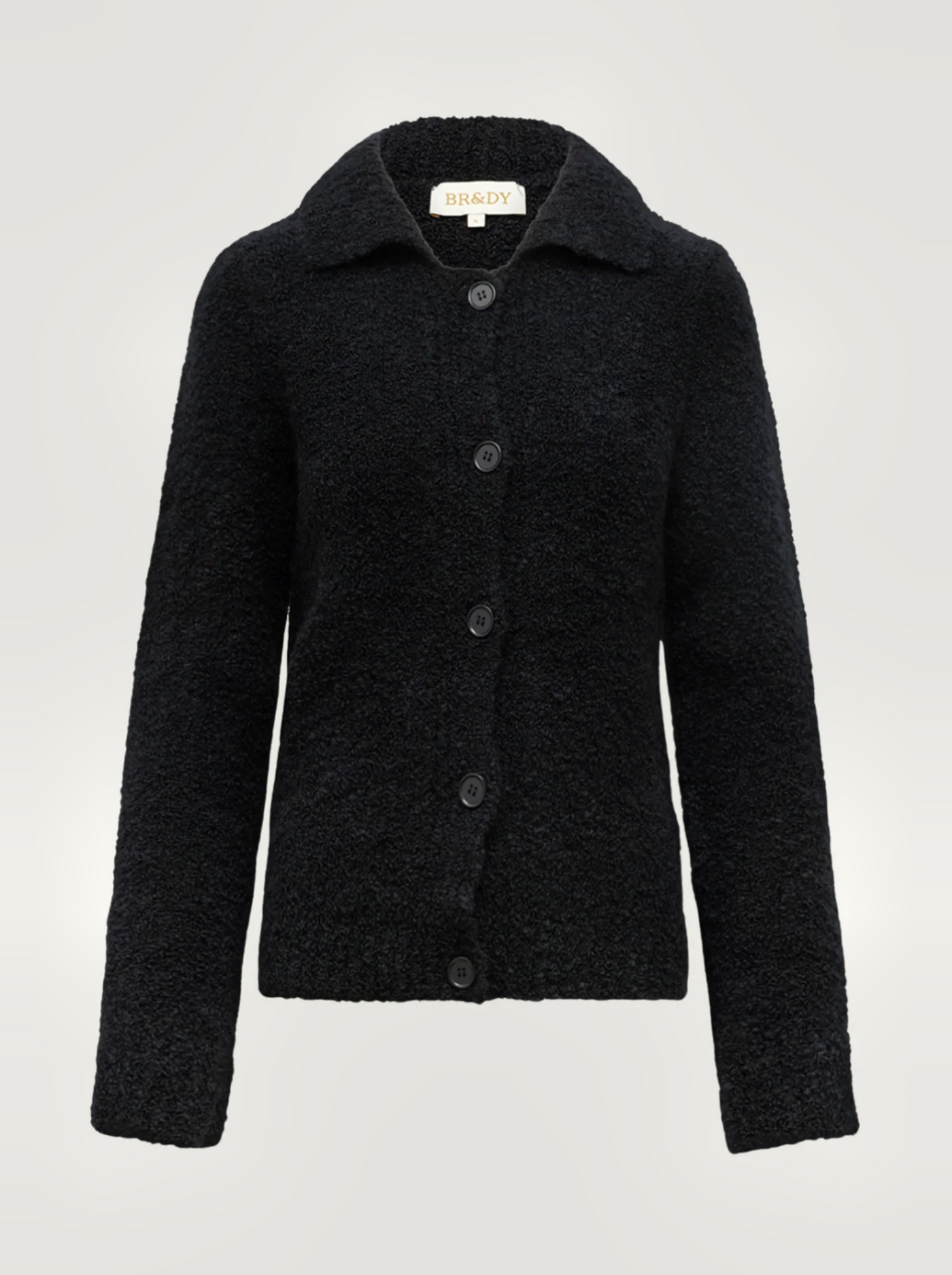 BR&DY Juna Cardigan in donkerblauw – vest plat gelegd, volledig zichtbaar