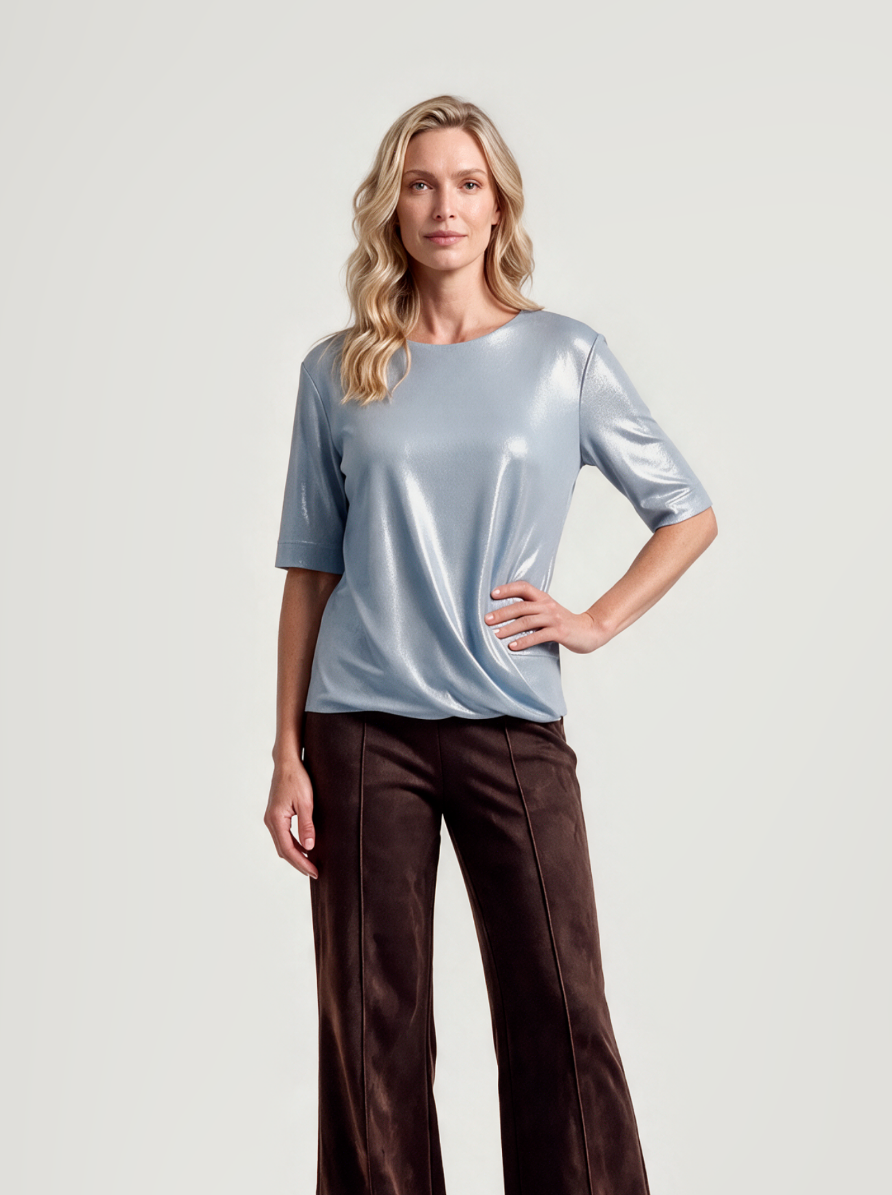 June Top | Light Blue