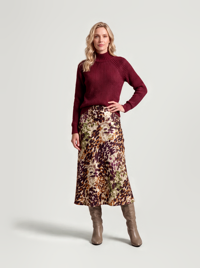 BR&DY Lize Pullover in bordeaux – trui ten voeten uit gedragen