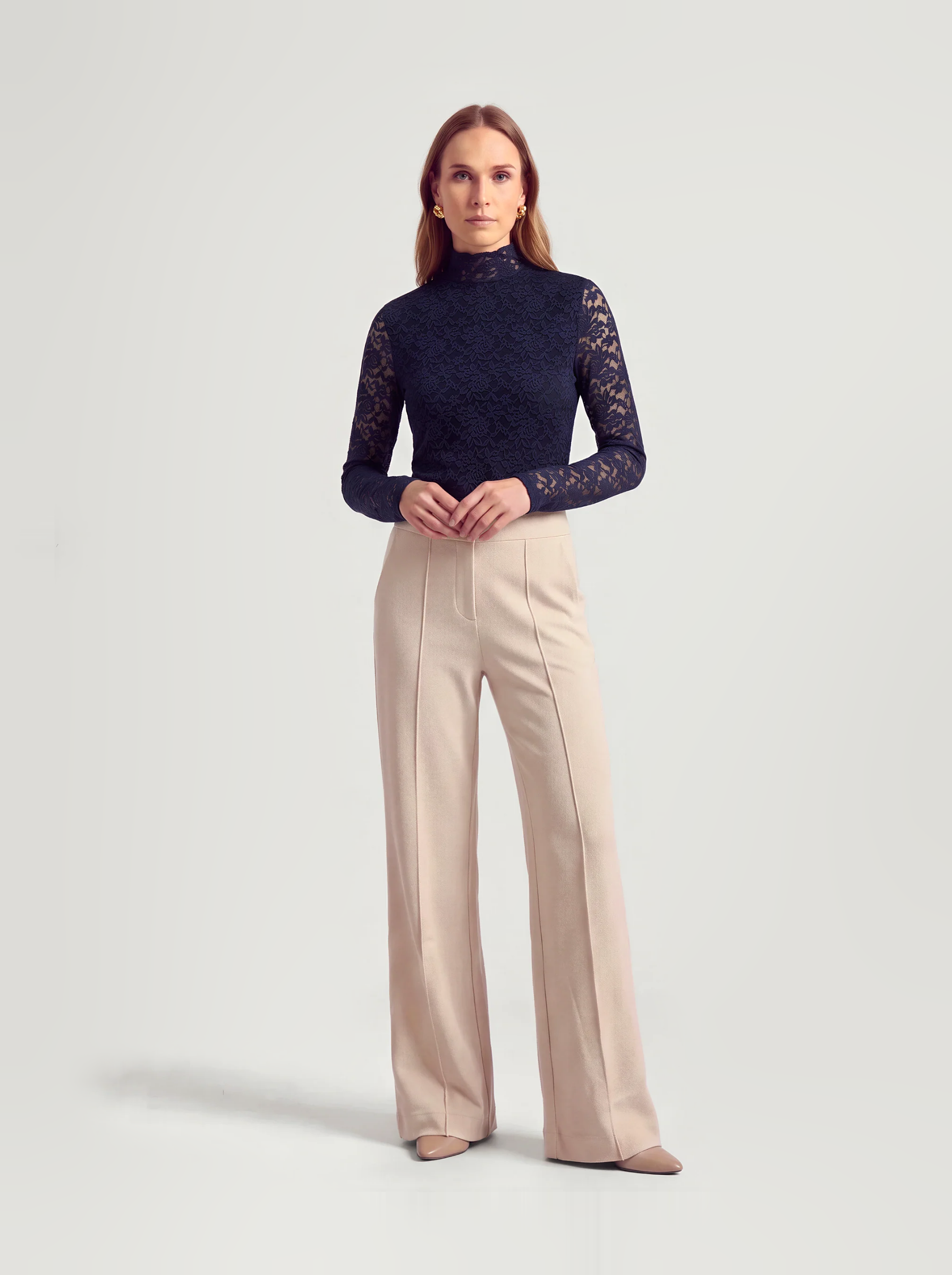 Olive Top | Navy