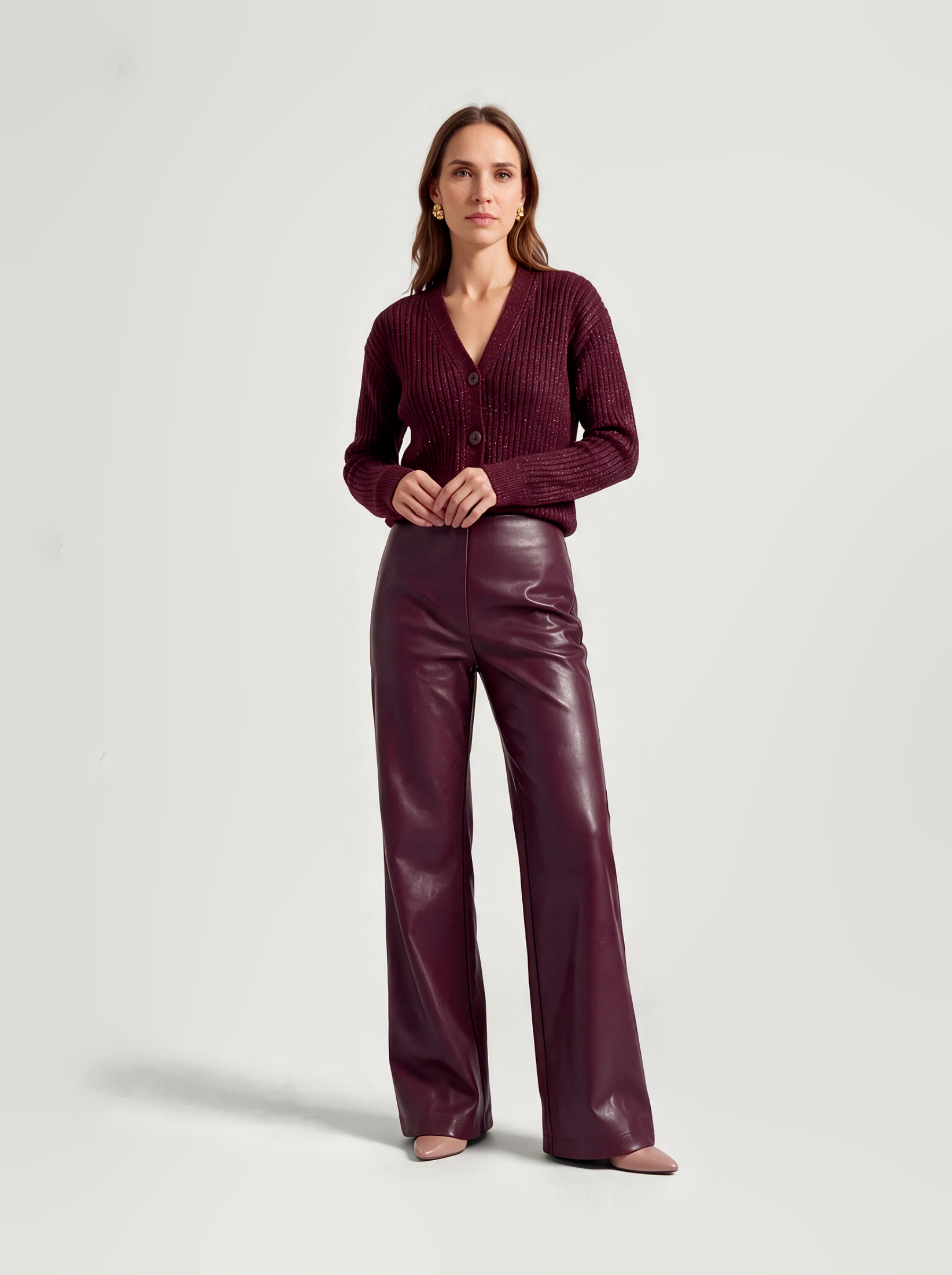Olivia Pants | Burgundy