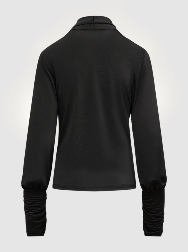 BR&DY River Top in zwart – detail van de stof