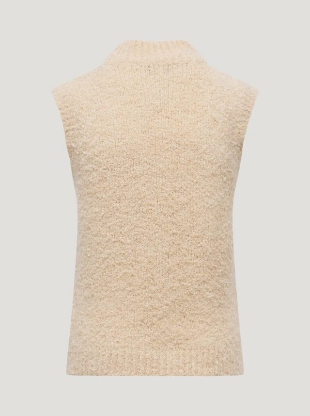 BR&DY Rosa Top in zand – top van de achterkant