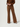 BR&DY Sage Pants in cognac – dames pantalon met uitlopende pijp en perslijn, close-up