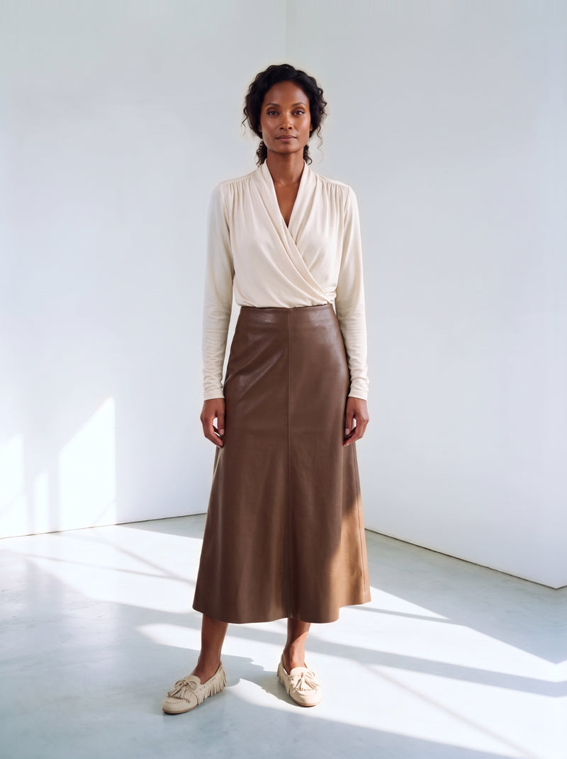 Sky Skirt | Cognac