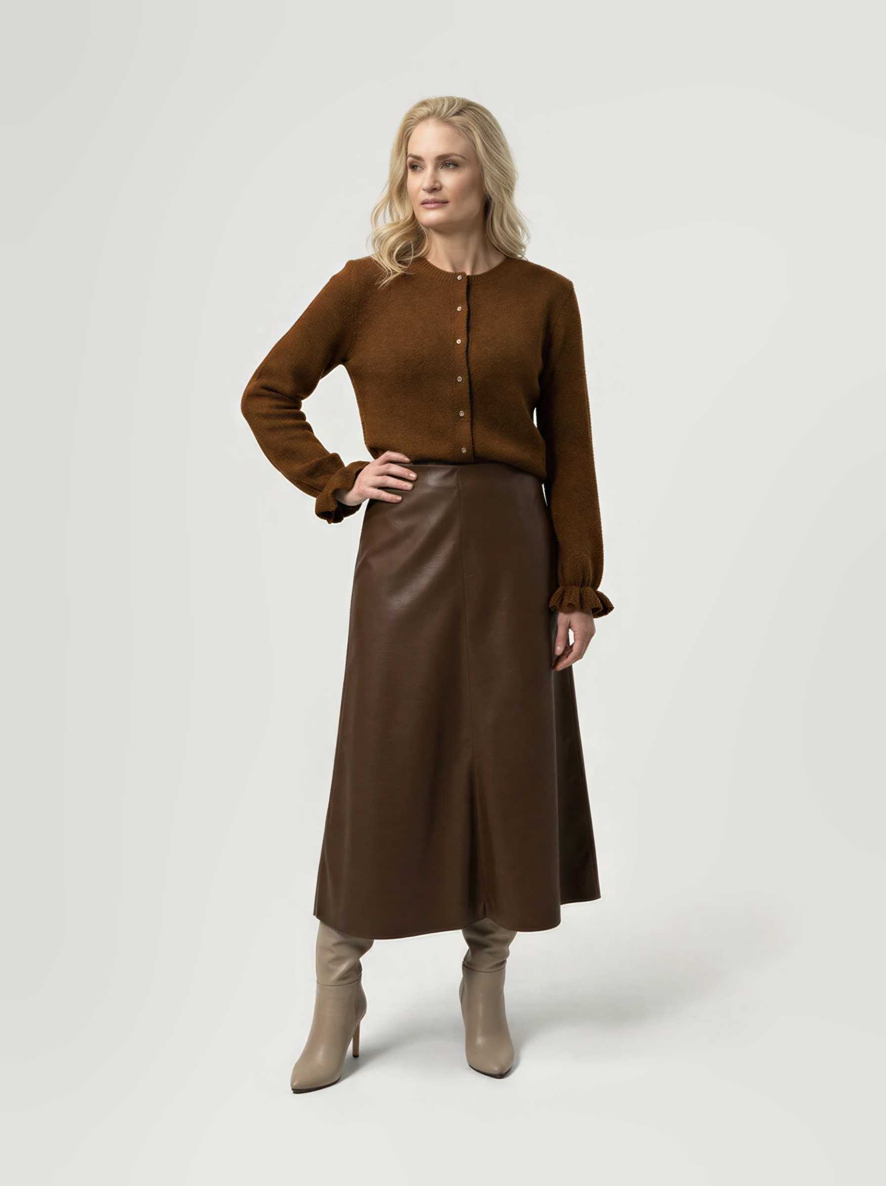 Sky Skirt | Cognac