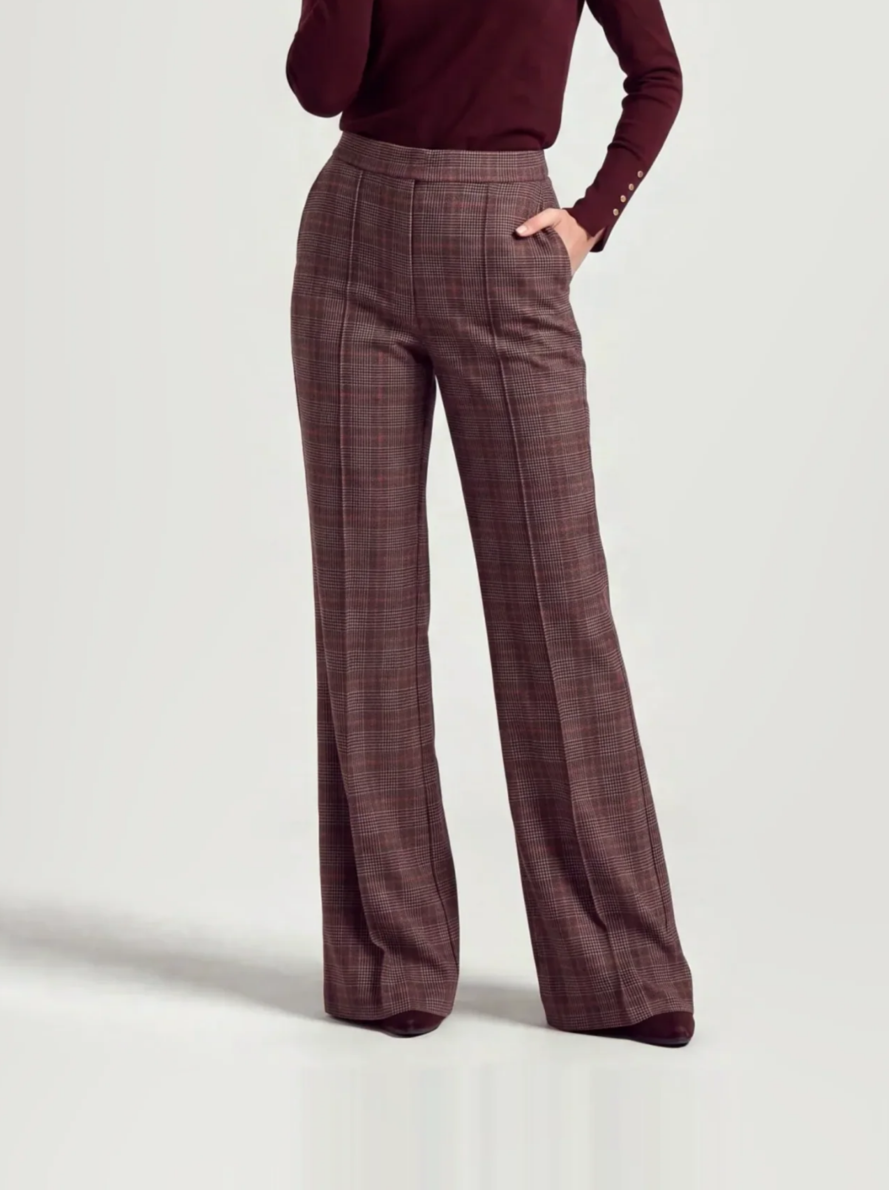 Star Pants | Burgundy