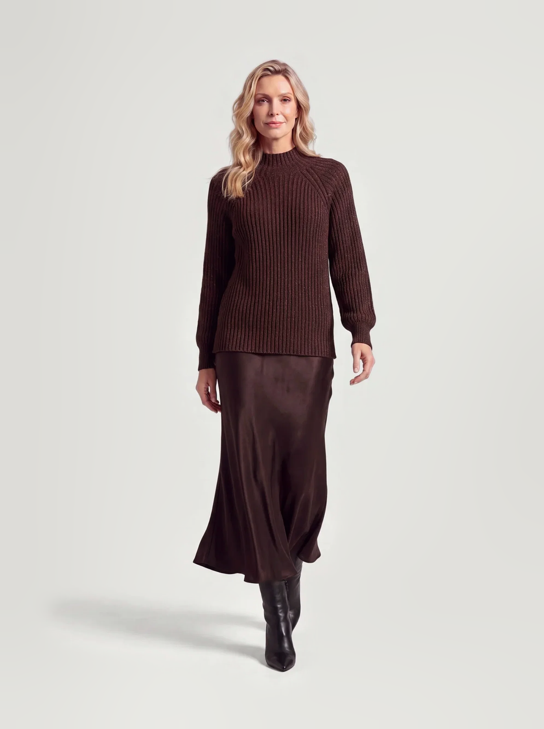 Swing Skirt | Brown