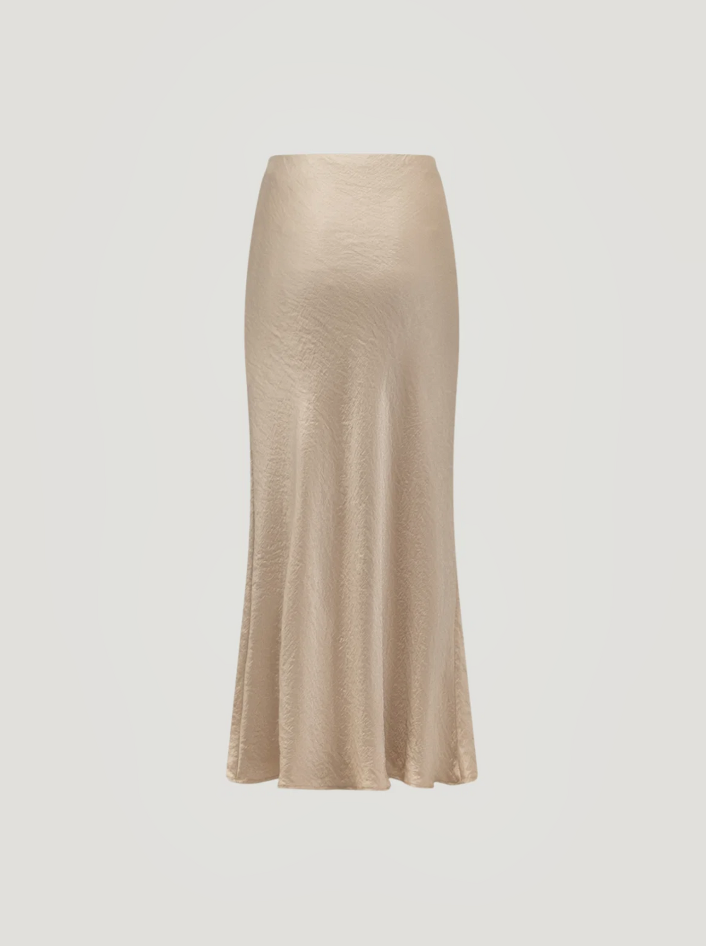 BR&DY Swing Skirt in goud – rok plat gelegd, volledig zichtbaar