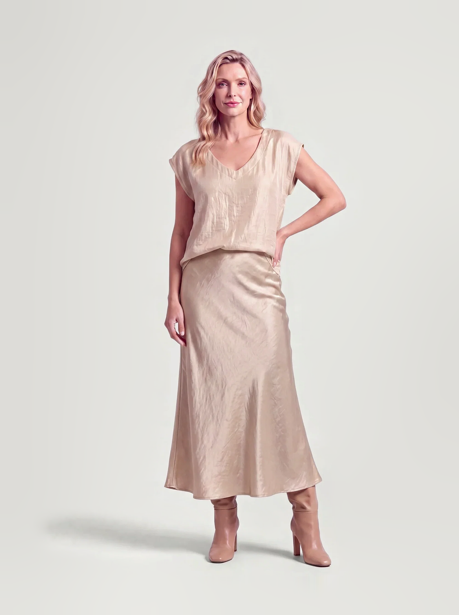 Swing Skirt | Gold