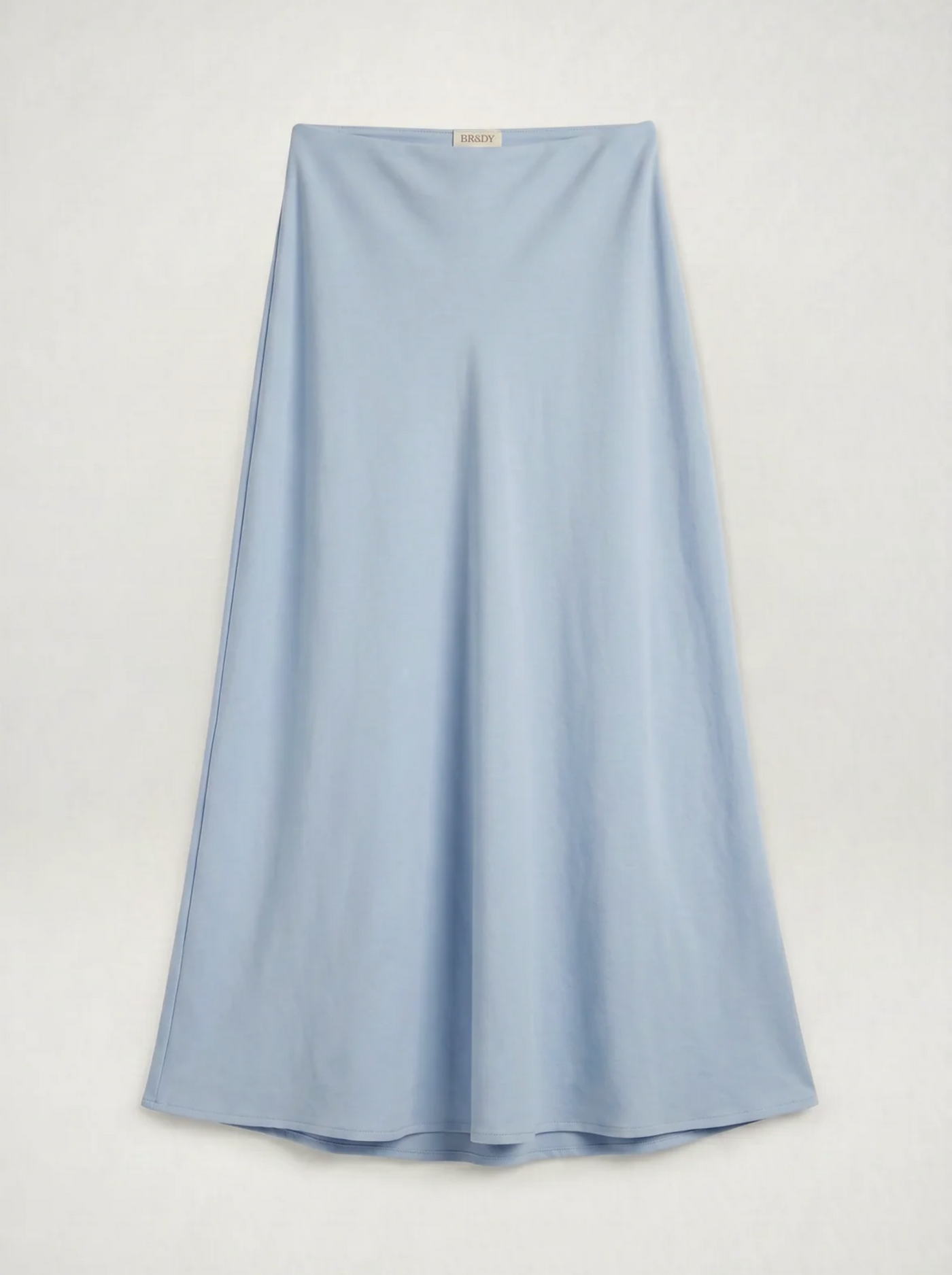 BR&DY Swing Skirt in lichtblauw – rok plat gelegd, volledig zichtbaar