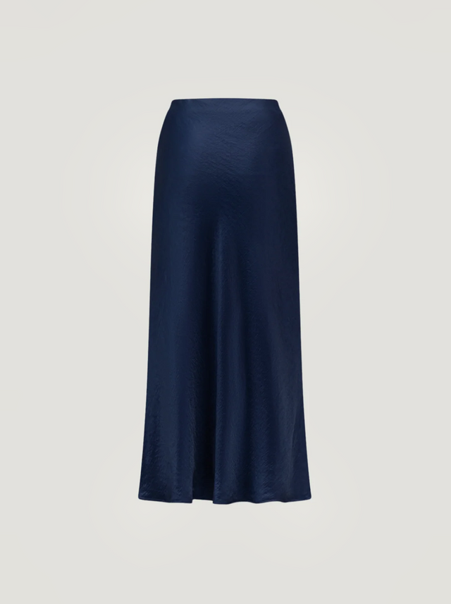 BR&DY Swing Skirt in donkerblauw – rok van de achterkant