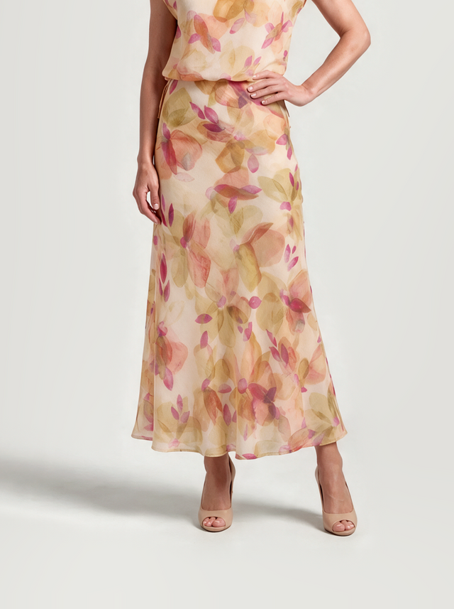 BR&DY Swing Skirt in roze – damesrok met zwierige val, close-up