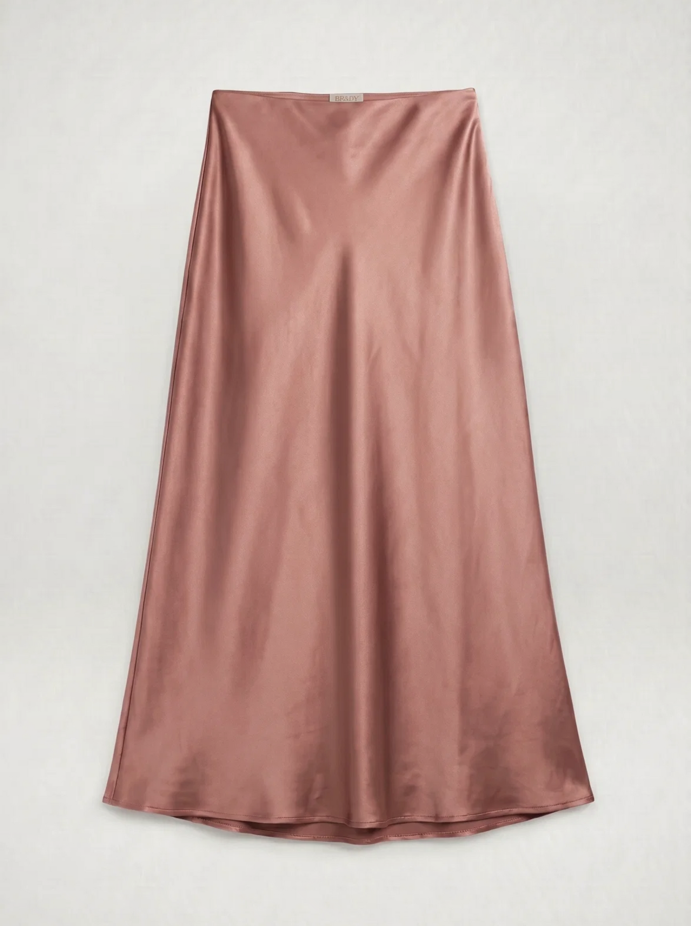 BR&DY Swing Skirt in zachtroze – rok plat gelegd, volledig zichtbaar