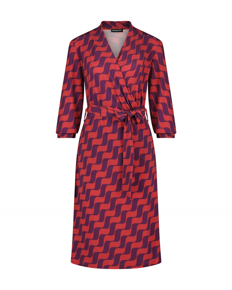 Wave Dress | Red Purple
