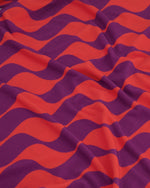 Wave Dress | Red Purple